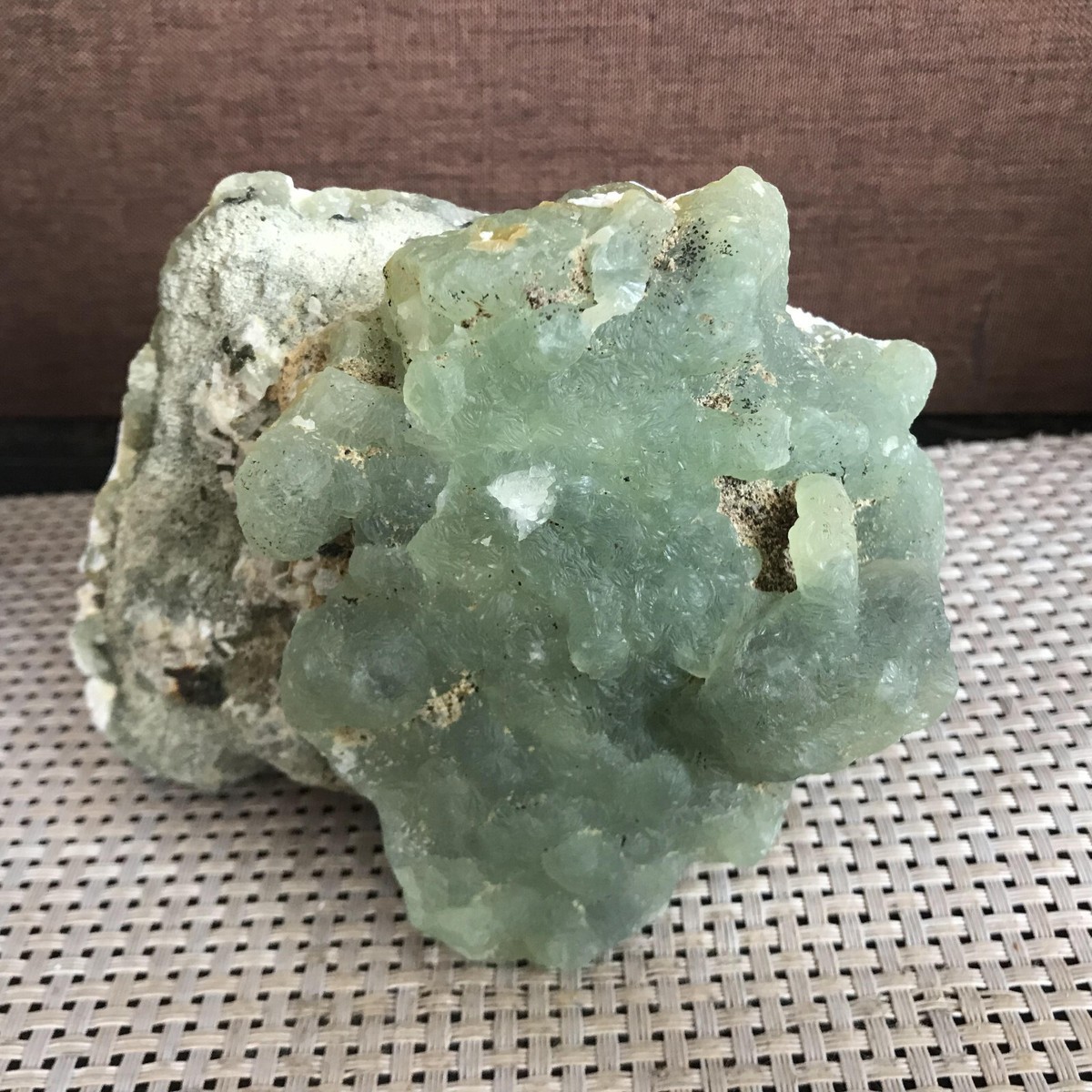 865g Natural green chalcedony agate crystal specimen 02 | eBay