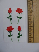 Mrs. Grossman ROSES RED SMALL 2 Attached Mods Each Mod 2" X 1.5" NEW