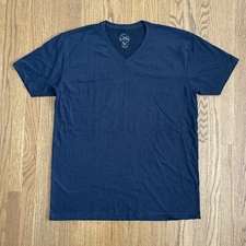 True Classic Premium * V NECK * Tee T Shirt NAVY BLUE  Men's EXTRA LARGE XL