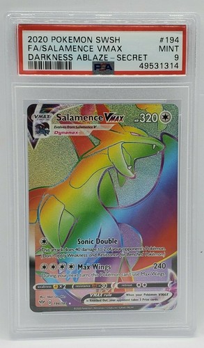 Salamence VMAX graded PSA 9 for sale on eBay