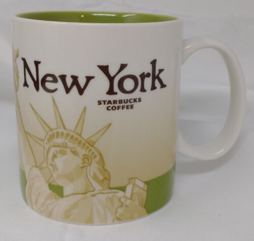 NEW Starbucks 2009 New York Global City Icon Series Collector Coffee Mug 16 oz - Afbeelding 1 van 4