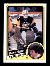 1984-85 O-Pee-Chee #176 Denis Herron - Crease Free