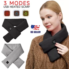 Smart Electric USB Heated Scarf Pad Winter Neck Warmer Shawl Man Woman Washable