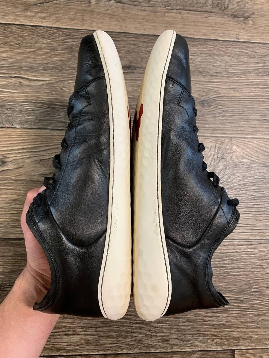 vivobarefoot black leather men shoes lace up eu 45 | eBay