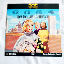 "How to Marry a Millionaire" Widescreen Laserdisc LD - Marilyn Monroe Ex Cond