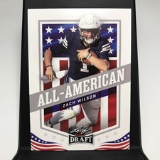 2021 Leaf Draft Zach Wilson All American Rookie #48 New York Jets BYU Football