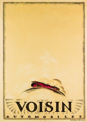 Voiture Rose Affiche vintage pastel | Poster Store FR