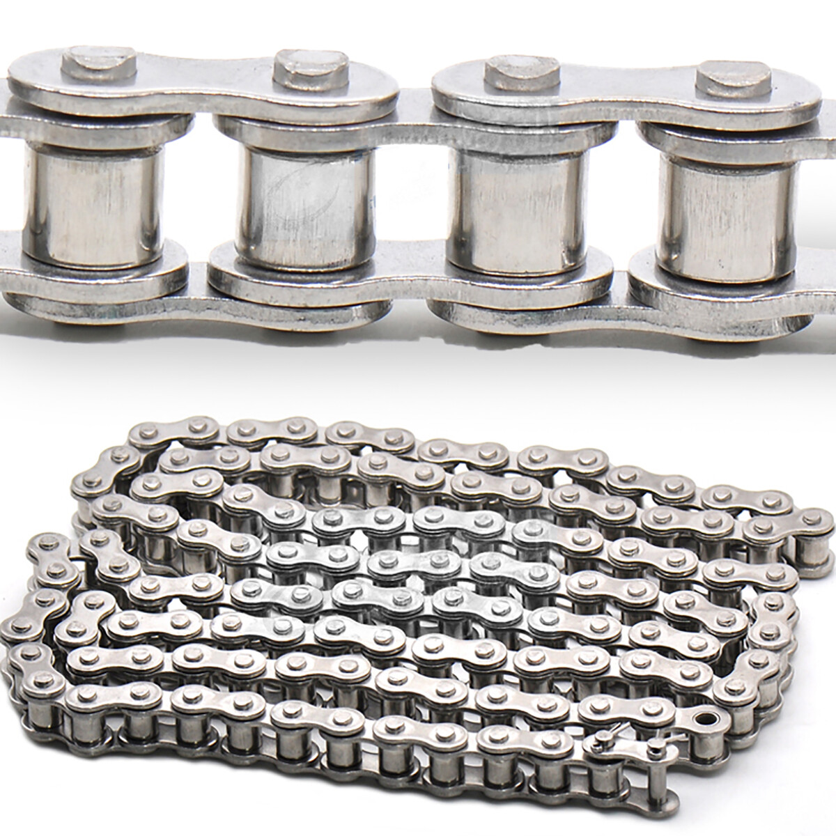08B-1 Simplex Roller Chain 12.7mm Transmission 1Meter 304