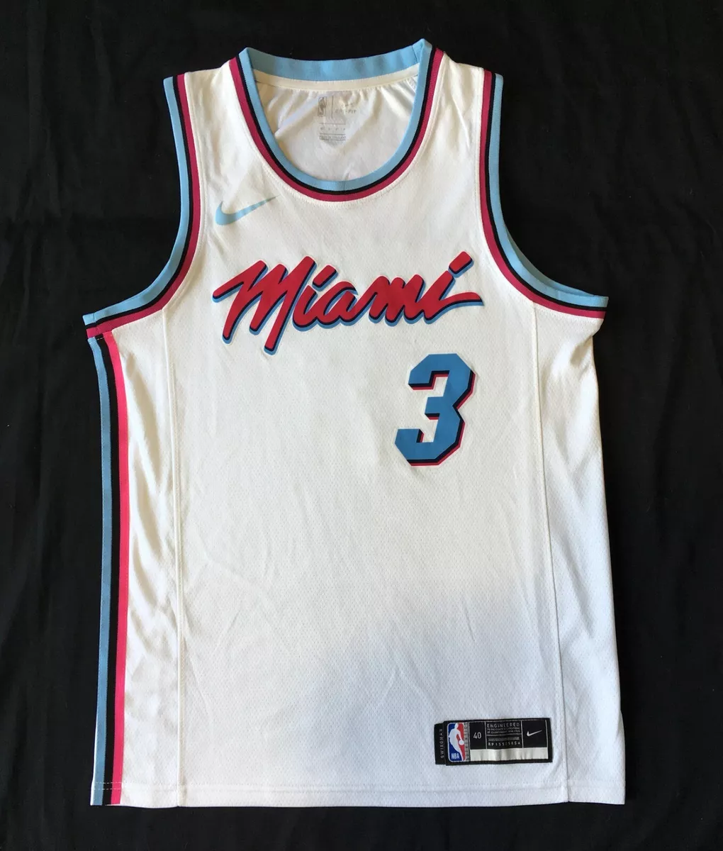 Nike Men's Dwyane Wade Miami Heat City Edition Swingman Jersey - Blue