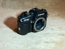 CHINON CP-5 -- 35mm film camera SLR body, Pentax K-Mount System, Black
