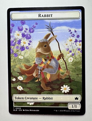 1x - Rabbit \ Rabbit Token - (double-sided) - Bloomburrow - NM MTG | eBay
