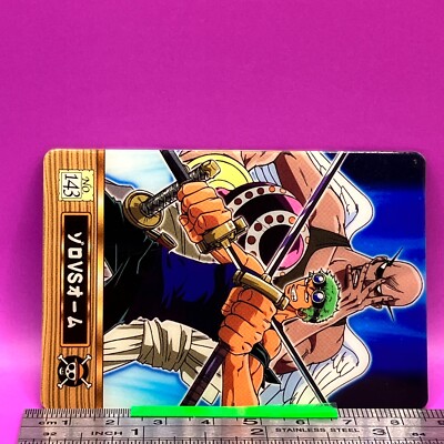 Roronoa Zoro Ohm 143 One Piece King of Pirates Gummy Card 2003