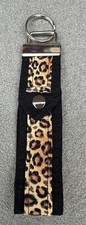 Animal Print Wristlet Key Fob Keychain