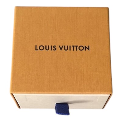 louis vuitton jewelry Gift box 3.5x3.5 orange Small Authentic New