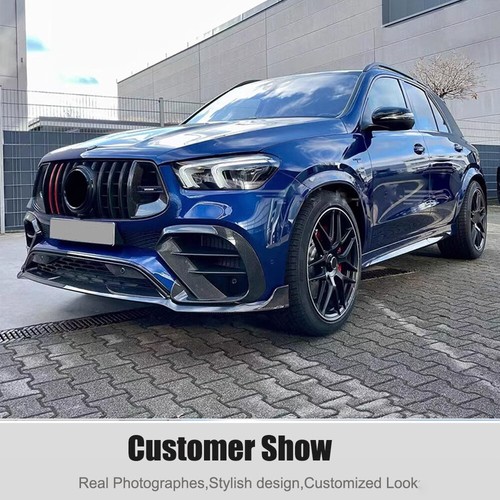 For Benz V167 C167 GLE63 21UP Real Carbon Front Bumper Lip Spoiler Splitter - Picture 4 of 12