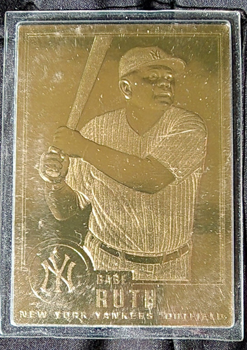 Danbury Mint Babe Ruth #30 22Kt Gold Card Sealed Mint New