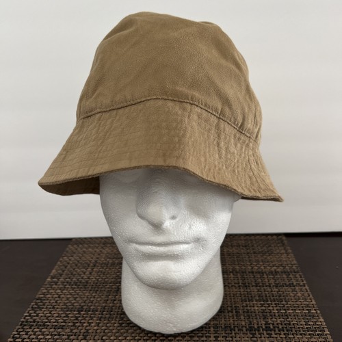 LL Bean Women's Microsuede Quilted Bucket Hat Tan L/XL eBay