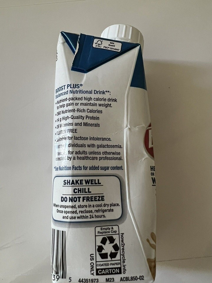 24 Pack BOOST PLUS Protein Nutritional Drink Very Vanilla 8 FL OZ EBay 24 pack boost plus protein nutritional drink very vanilla 8 fl oz ebay