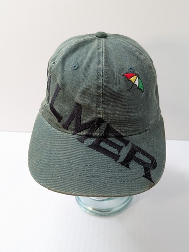 Vintage Arnold Palmer PGA Green Duckster Strapback Golf Hat Cap Spellout - Picture 5 of 12