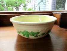 VINTAGE HOMER LAUGHLIN OVEN SERVE 6" ROSE MIXING SERVING BOWL