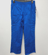 Cherokee Workwear Blue Cargo Scrub Pants Men's Size Medium Tall