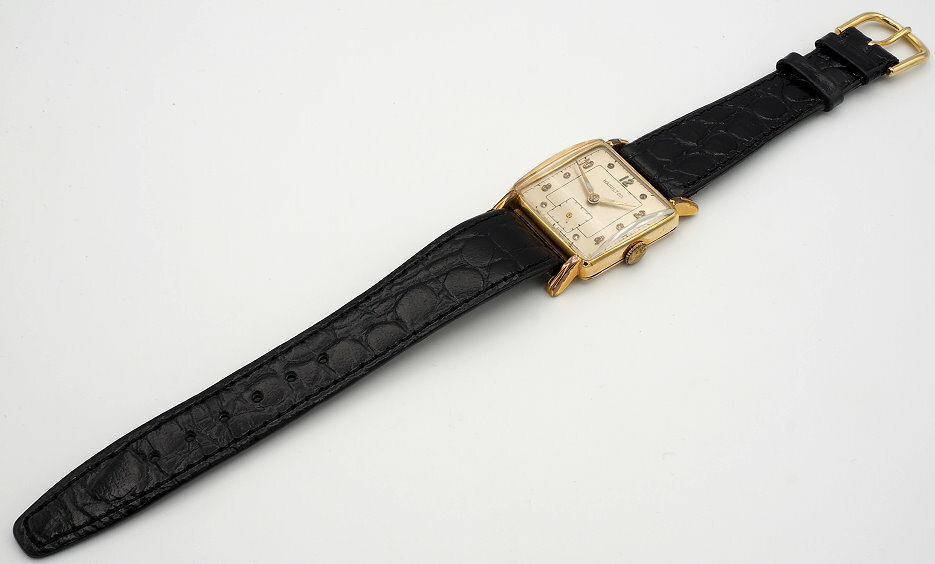 Vintage Hamilton Eric 747 Watch 17J 14K GP Clean Runs New Strap