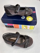 Stride Rite Girls Brown Mary Jane 8.5 8 1/2 Wide Bridget Leather Toddler