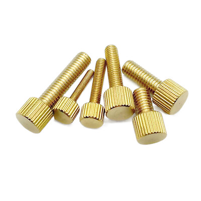 Brass Knurled Thumb Screw M3 M4 M5 M6 Small Thumbscrew Bolt 6mm to 30mm
