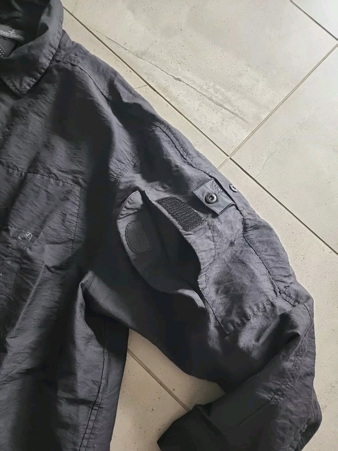 Made In Italy Stone Island Shadow Project Nyco Overshirt Jacket Black L image 3