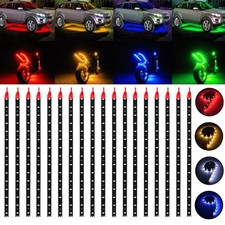 6-18 PCS Waterproof LED Strip 12"/15 DC12V Under-body Strip Light for Cars Motor
