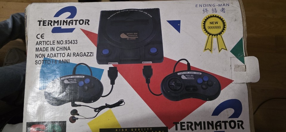 CONSOLE VINTAGE ENDING MAN TERMINATOR 2 BS-500 AS CON BOX COMPLETA ...