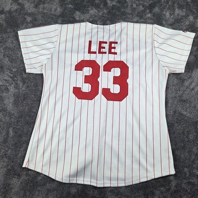 Vintage Majestic Philadelphia Phillies #33 Cliff Lee MLB Jersey