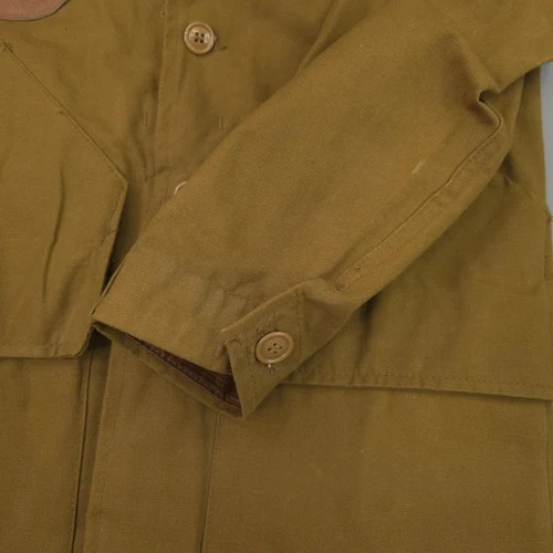 Vintage Bullseye Bill Jacket Mens 34 Brown Canvas Field Hunting Water Repellent image 7
