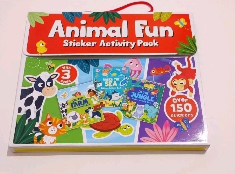 Animal Fun Sticker Activity Pack (On The Farm, Under The Sea & In The Jungle)