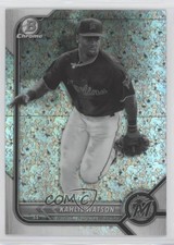 2022 Bowman Chrome Black & White Mini-Diamond Refractor Kahlil Watson 0xf1