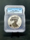 2012-S Reverse Proof American Silver Eagle ICG PR70! 1 Oz .999 Silver