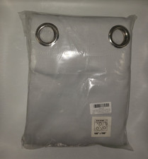 RYB HOME White Outdoor Curtains 100 x 108 inches Long, Waterproof Privacy New