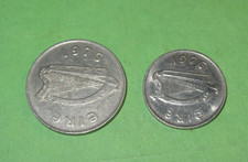 1976 Eire Birth Year Coin Set Gift Birthday Present 10 5 pingine pence 10p 5p