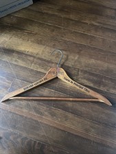 Vintage Howard Clothes Inc Store Wooden Advertising Clothes Hanger Wood