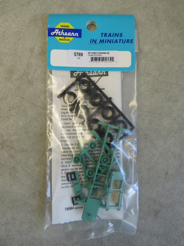 Trenes Athearn HO #5769 20' chasis contenedor (6) envío a China sellado en paquete | Zustand: New