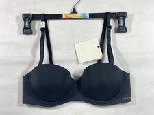 NWT Calvin Klein Women's 34B Perfectly Fit Strapless Push Up Bra QF5677 Black