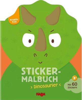 Kreativ Kids - Sticker-Malbuch Dinosaurier: Mit 60 Stickern Jacqué, Isabelle: