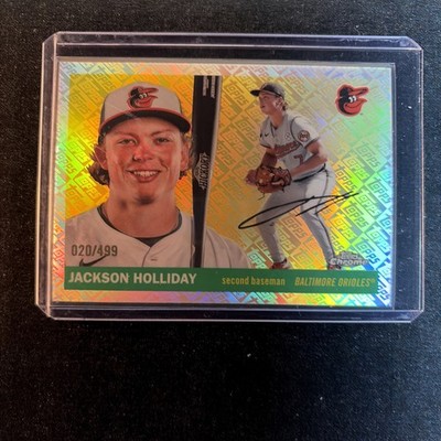 Jackson Holliday 2025 Topps Chrome Platinum Topps Refractor /499 Orioles #67