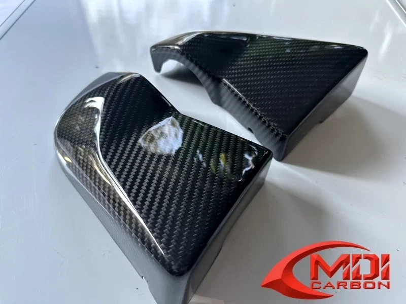 Cubiertas laterales de caja de aire Kawasaki de fibra de carbono ZX12R para 2000 2001 Foto 4 de 4