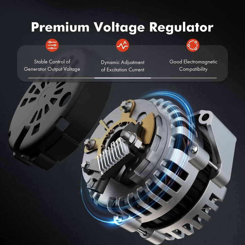 13.8V Alternator Voltage Regulator for Chevrolet Malibu Colorado GMC Canyon Olds - Image 3 of 4