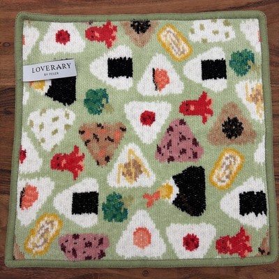 FEILER OMUSUBI KORORIN Hand Towel 25×25cm Bento Rice Ball Japan Exclusive RARE