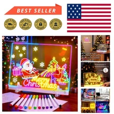 Creative 17" LED Drawing Board with Scratch-Resistant Acrylic - Eco-Friendly Fun