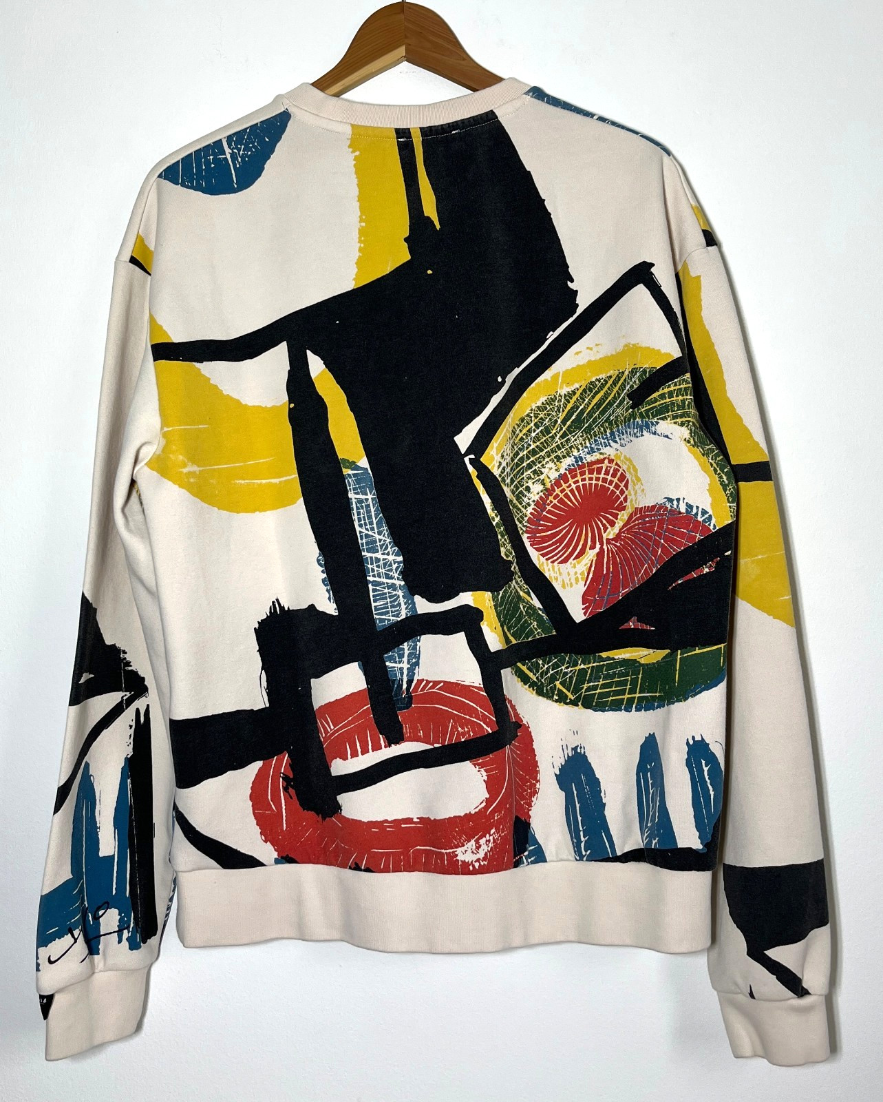 Men's Zara Pablo Picasso Long Sleeve Pullover Multicolore Abstract Print Sz L image 3