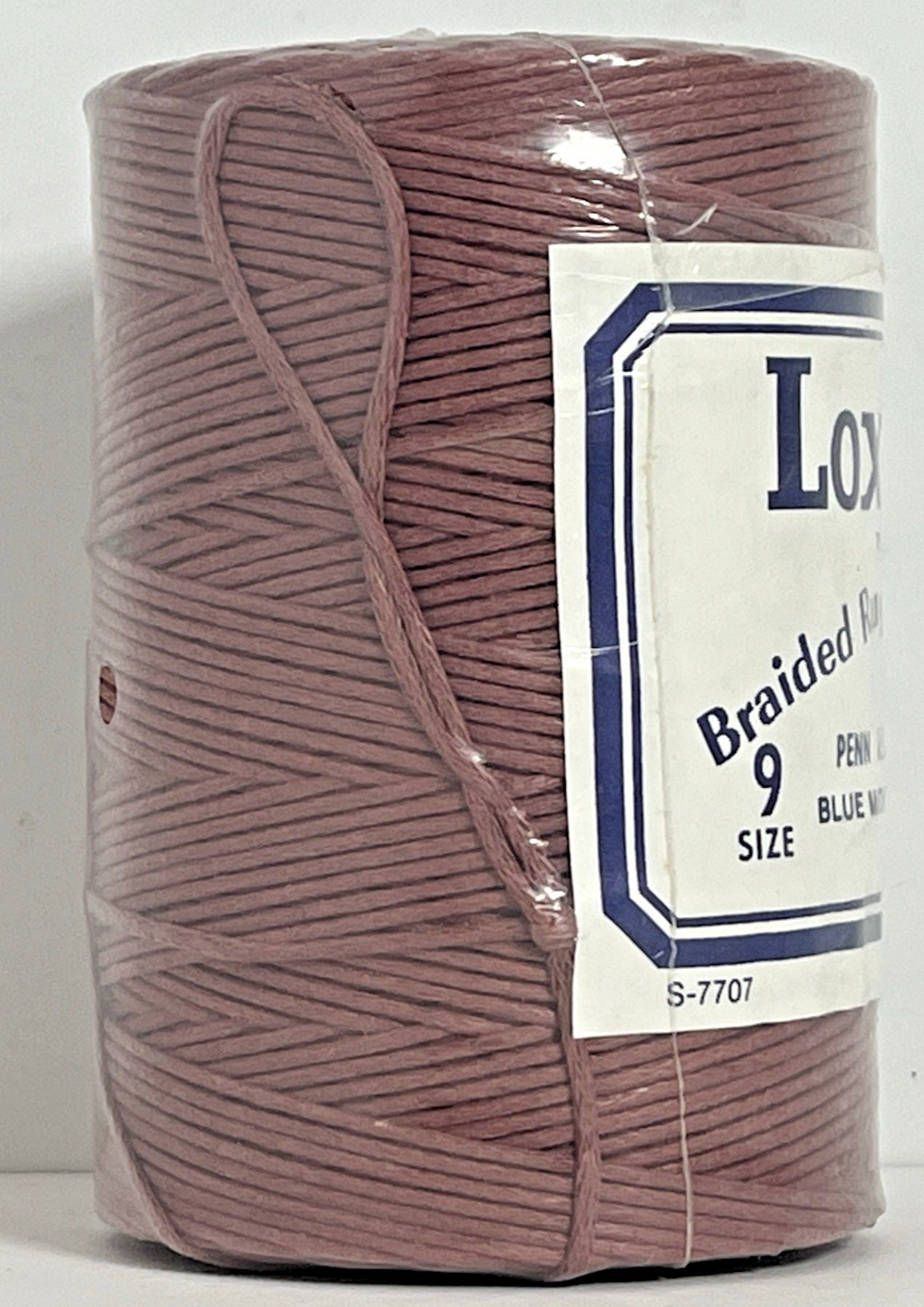 Braided Rug Lacing Thread Lox-Rite Size 9 Mauve Rug Making Craft MCM Vintage NOS