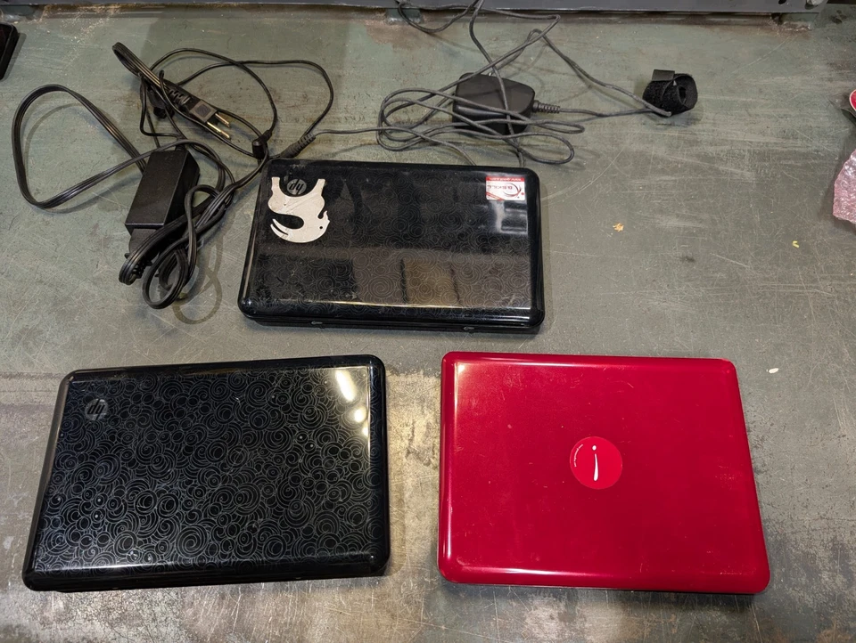 3x LOTE 1x Netbook Dell Inspiron 910 Mini Modelo PP39S 2x HP Mini 1000! ¡Caridad! Foto 2 de 4